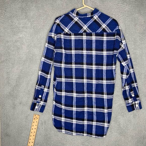 Fear of God FOG fifth collection plaid long sleeve flannel button up blue Large - Picture 3 of 10